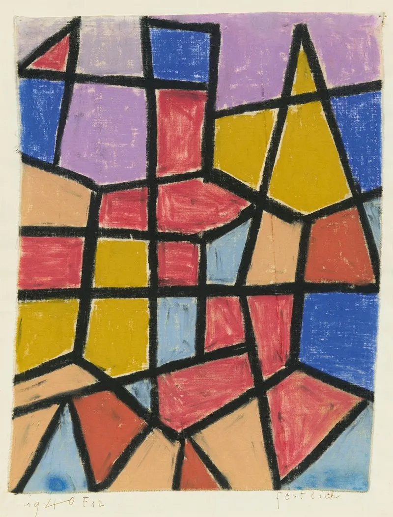Festlich Wall Art by Paul Klee - High-Resolution Digital Print