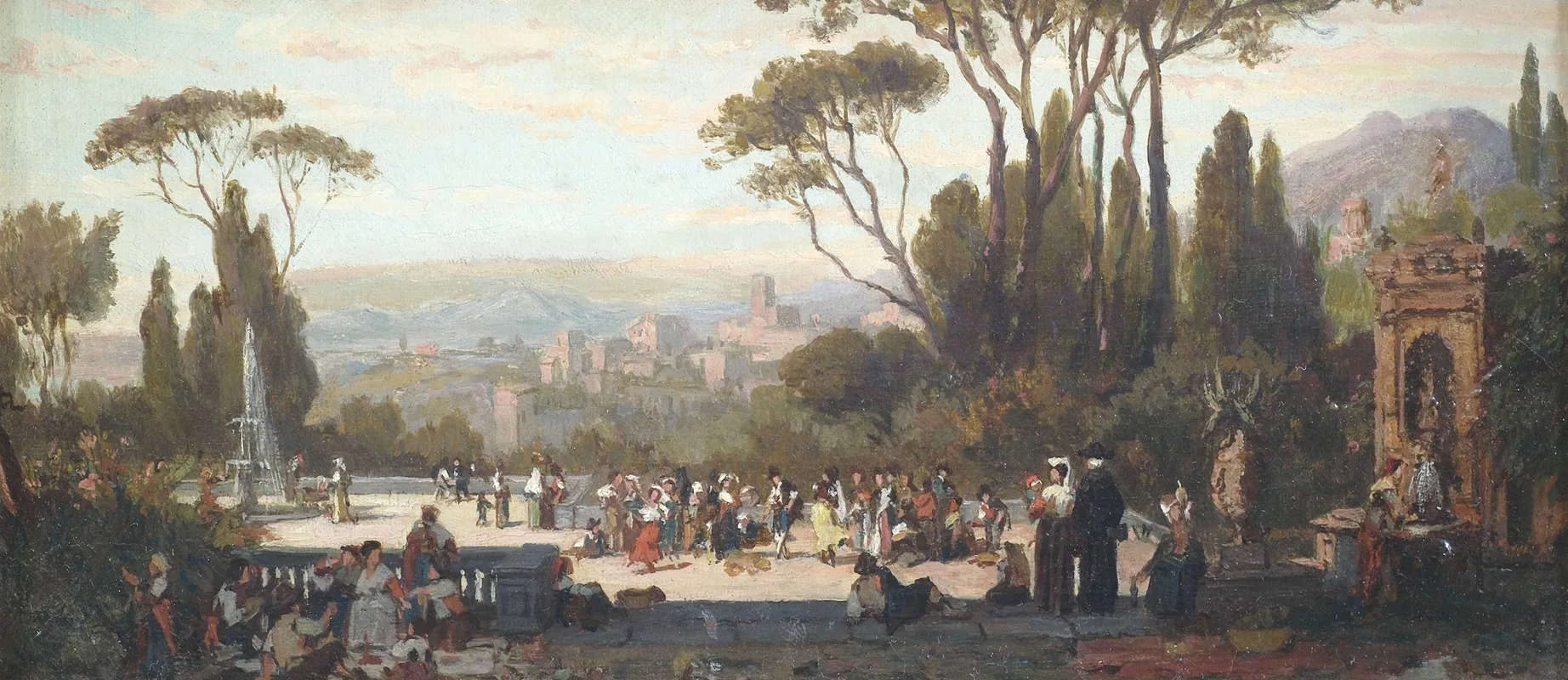 Fete A Tivoli Wall Art by Willem Johannes Martens - High-Resolution Digital Print