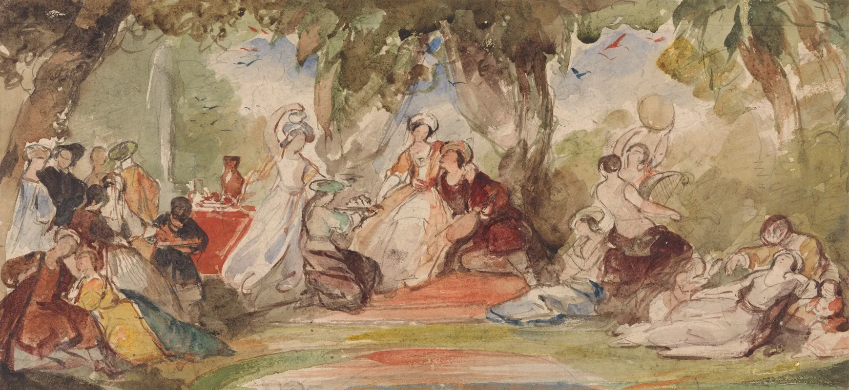 Fete Champetre 15 Wall Art by James Stephanoff - High-Resolution Digital Print