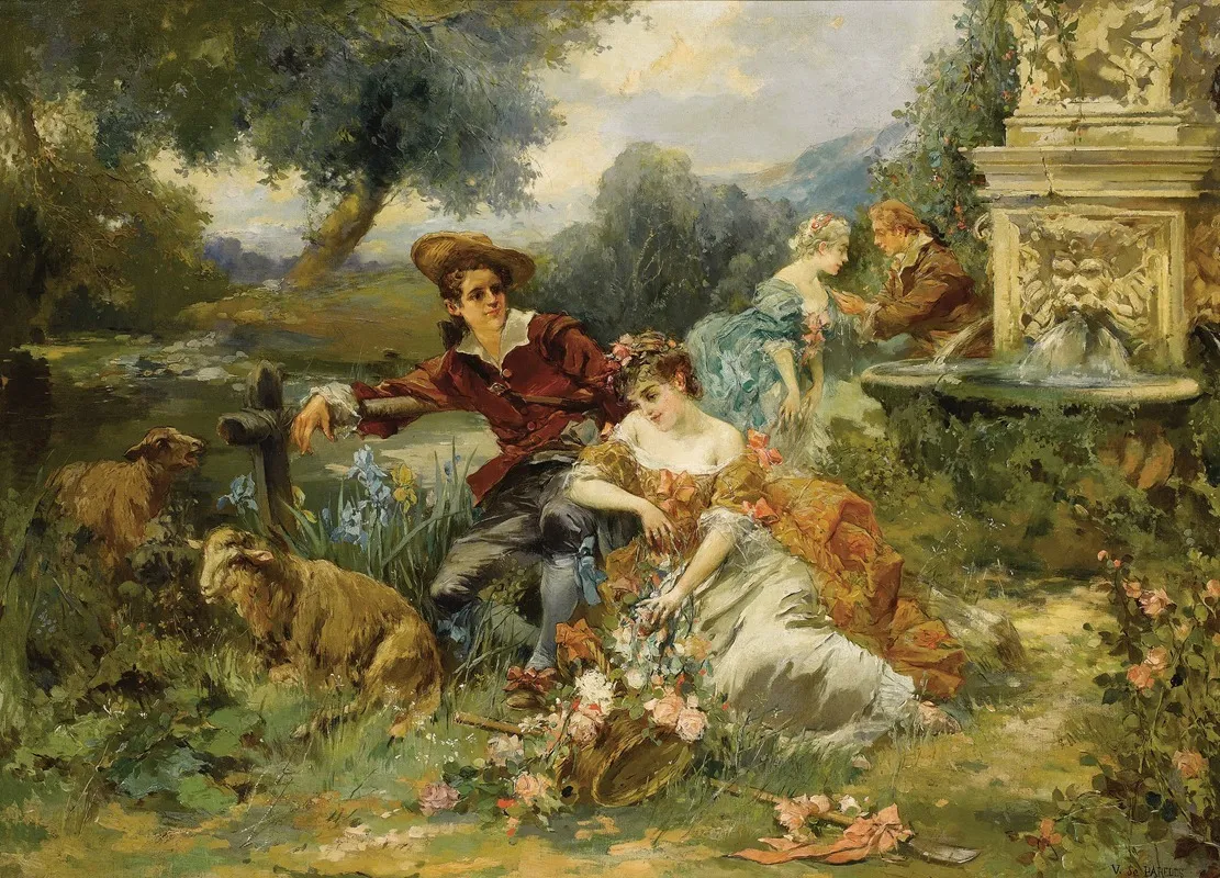 Fete Champetre 8 Wall Art by Vicente García De Paredes - High-Resolution Digital Print