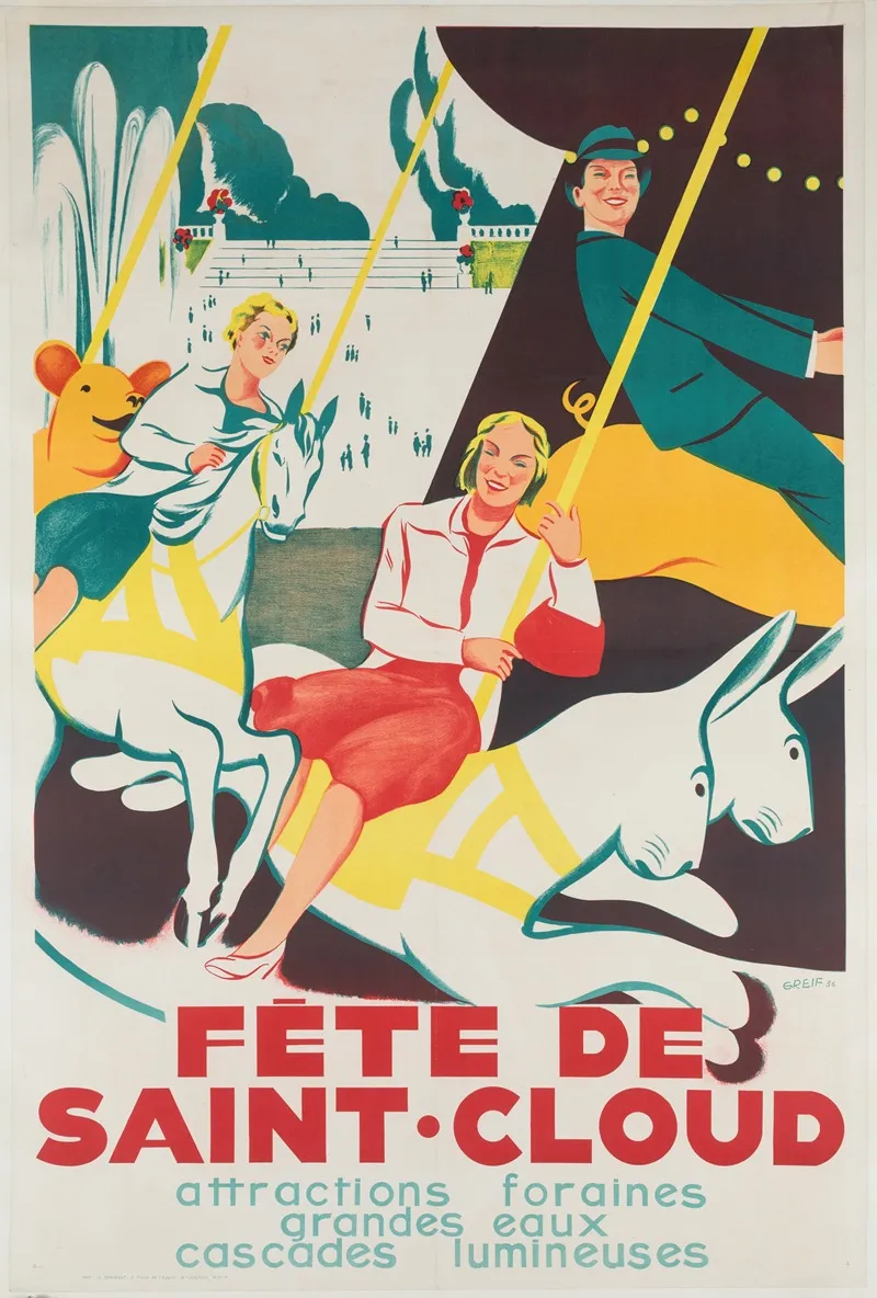 Fete De Saint Cloud Wall Art by Pascal Lemaître - High-Resolution Digital Print