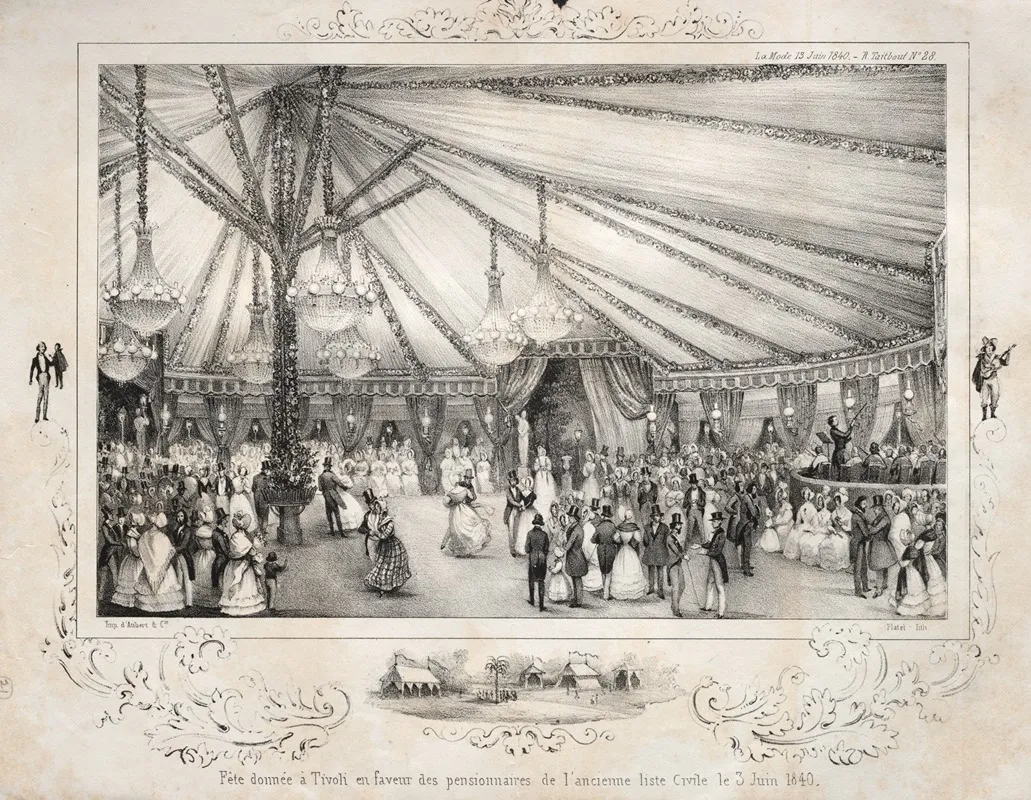 Fete Donnee A Tivoli En Faveur Des Pensionnaires De Lancienne Liste Civile Le 3 Juin 1840 Wall Art by Jules Platier - High-Resolution Digital Print