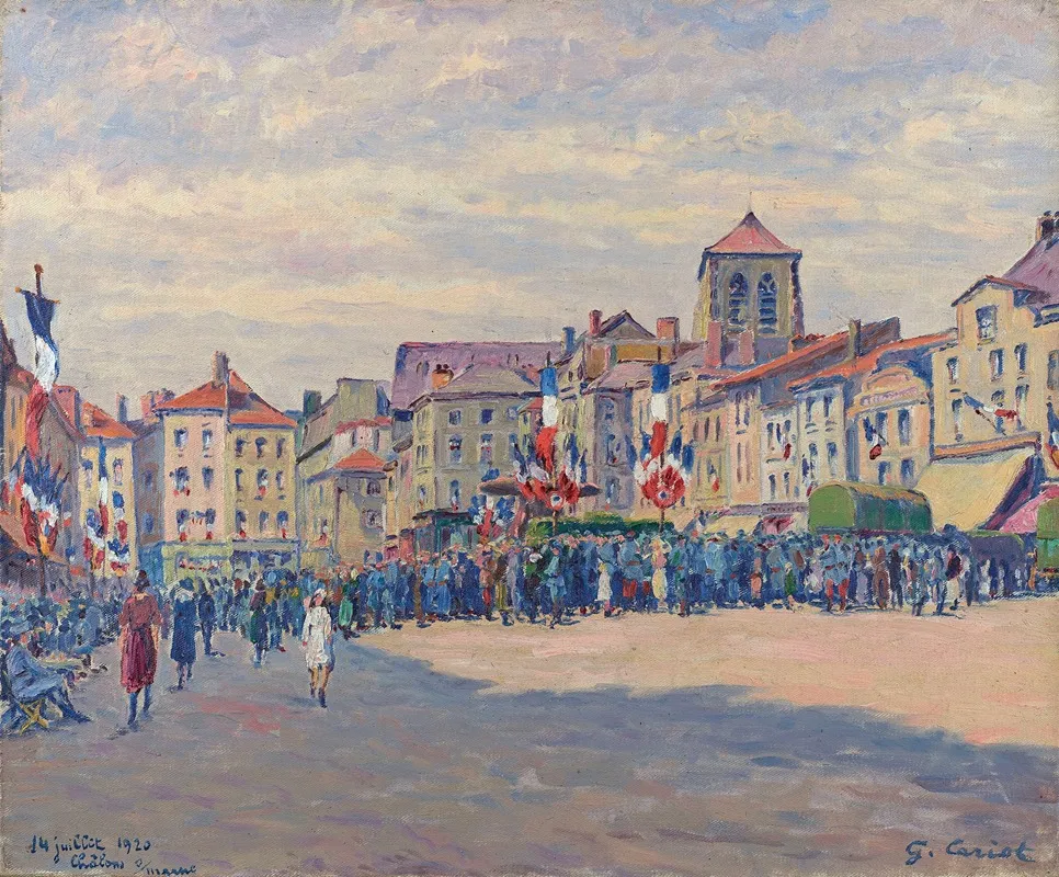 Fete Du 14 Juillet 1920 A Chalons Sur Marne