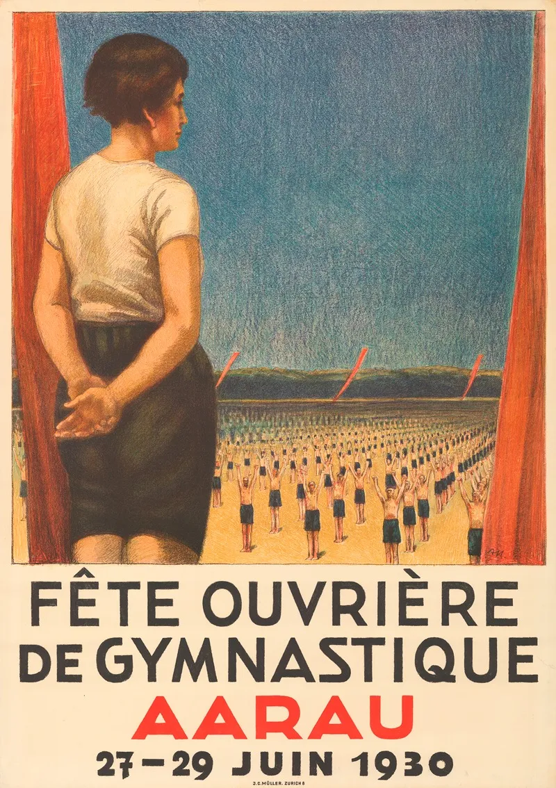 Fete Ouvriere De Gymnastique Aarau Wall Art by Alfred Marxer - High-Resolution Digital Print