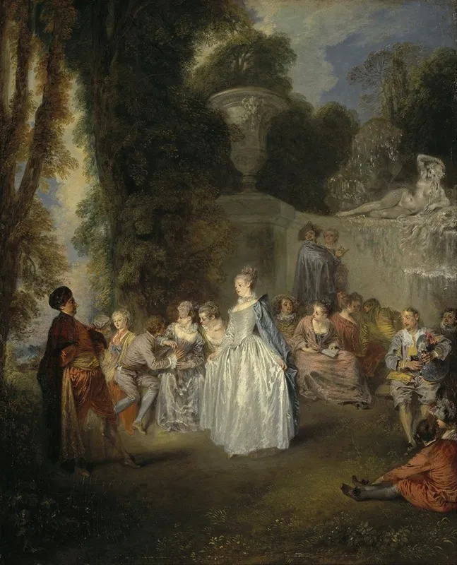 Fetes Venitiennes Wall Art by Jean-Antoine Watteau - High-Resolution Digital Print
