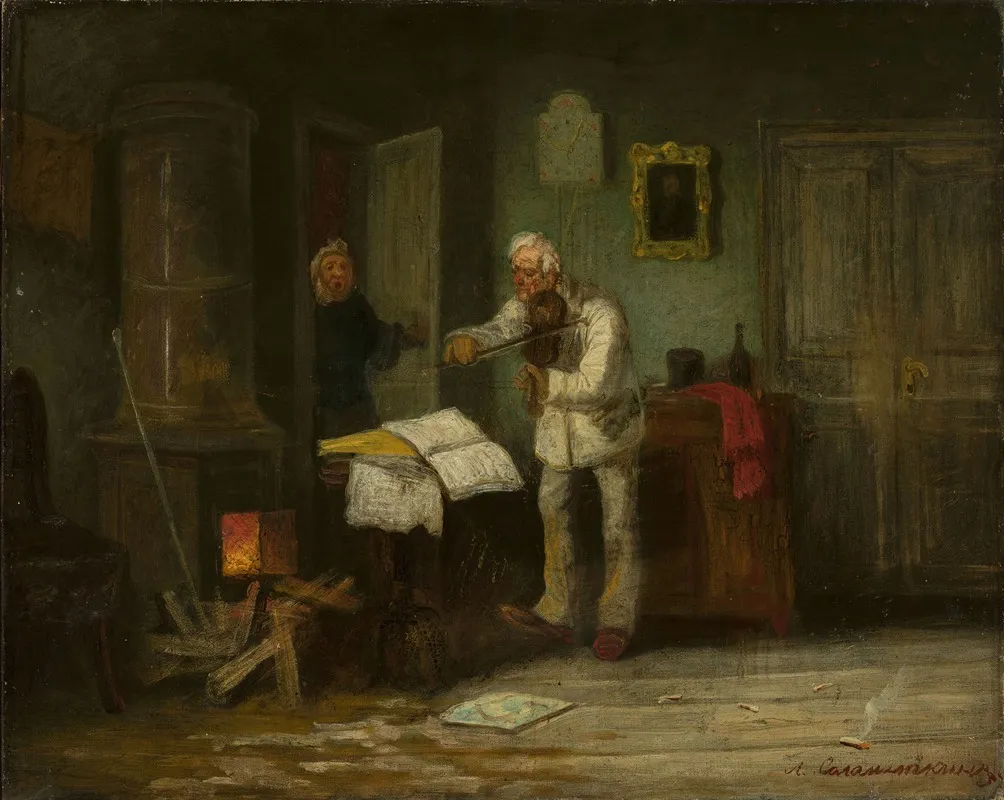 Fiddler 3 Wall Art by Leonid I. Sołomatkin - High-Resolution Digital Print