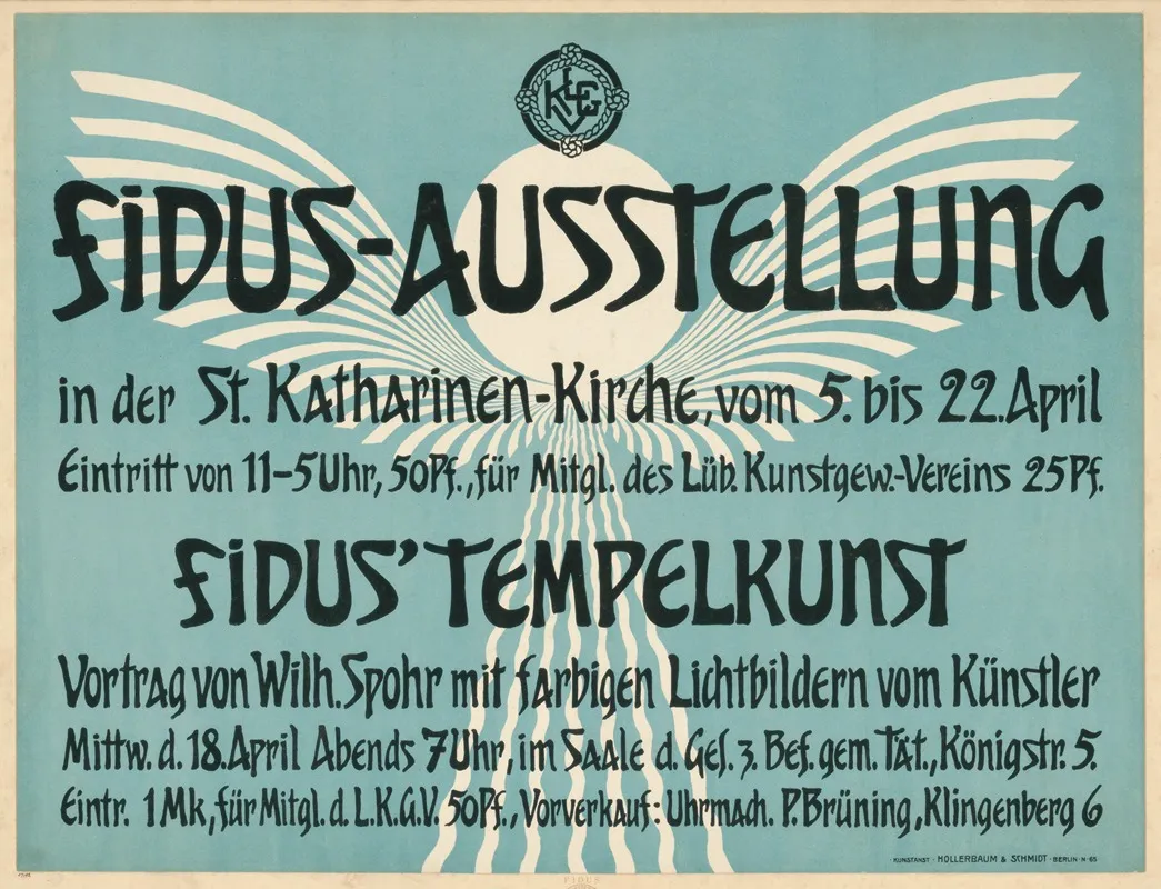 Fidus Ausstellung In Der St Katharinen Kirche Wall Art by Hugo Höppener (Fidus) - High-Resolution Digital Print