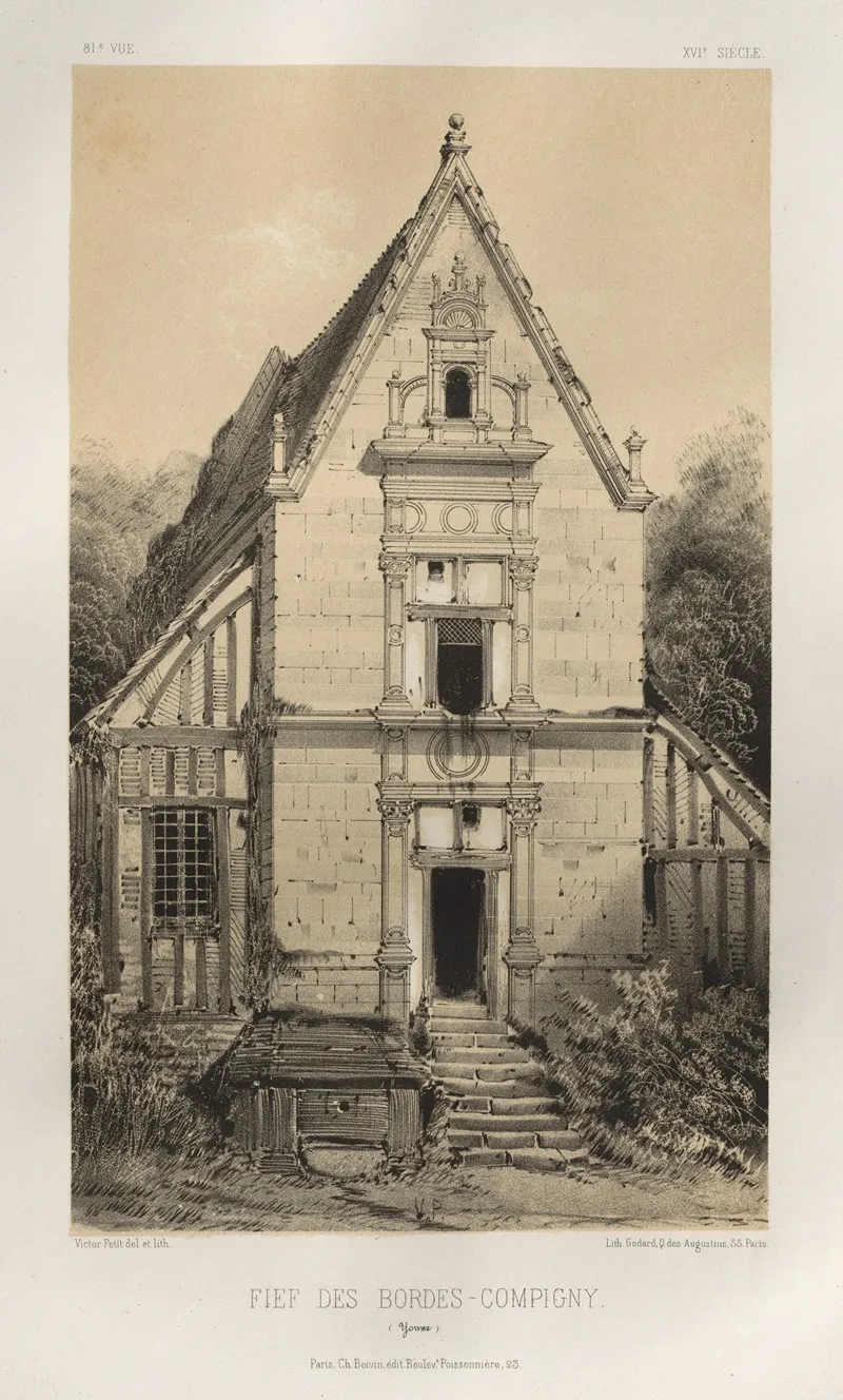Fief Des Bordes Compigny Yonne Wall Art by Victor Petit - High-Resolution Digital Print