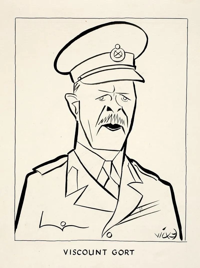 Field Marshal Viscount Gort Wall Art by Victor Weisz - High-Resolution Digital Print