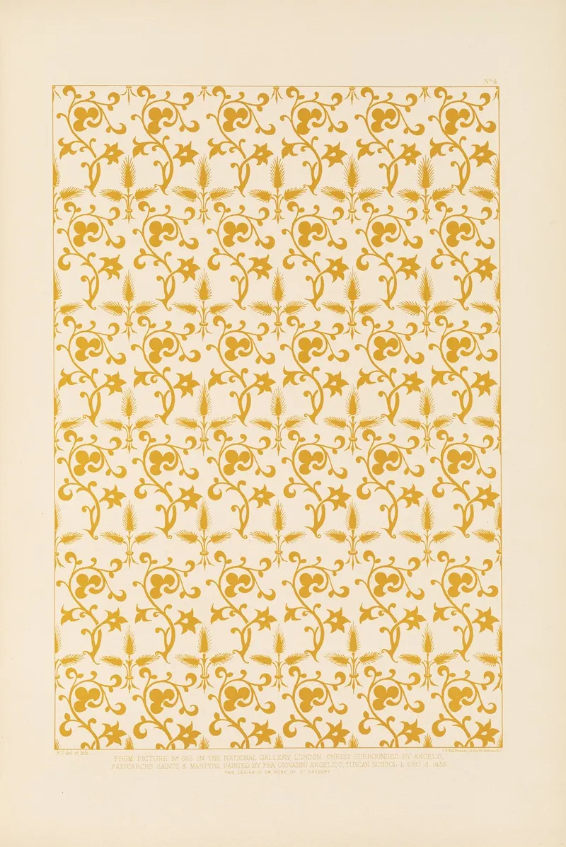 Fifteenth Century Italian Ornament Pl 04 Wall Art by Sydney Vacher - High-Resolution Digital Print