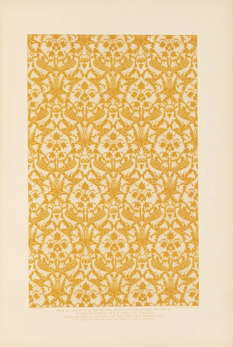 Fifteenth Century Italian Ornament Pl 05 Wall Art by Sydney Vacher - High-Resolution Digital Print
