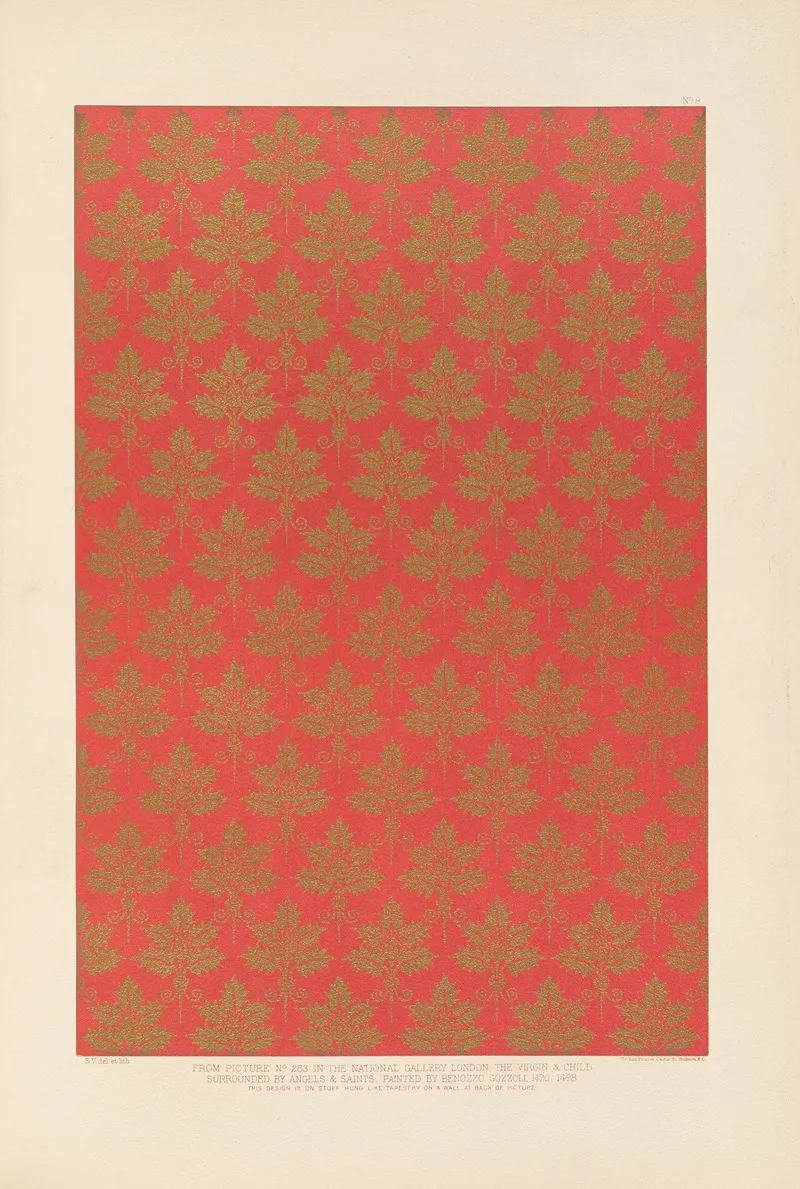 Fifteenth Century Italian Ornament Pl 08 Wall Art by Sydney Vacher - High-Resolution Digital Print