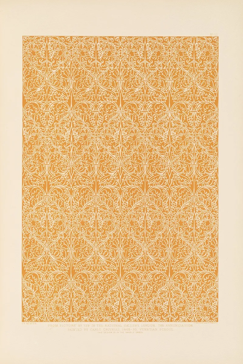 Fifteenth Century Italian Ornament Pl 13 Wall Art by Sydney Vacher - High-Resolution Digital Print