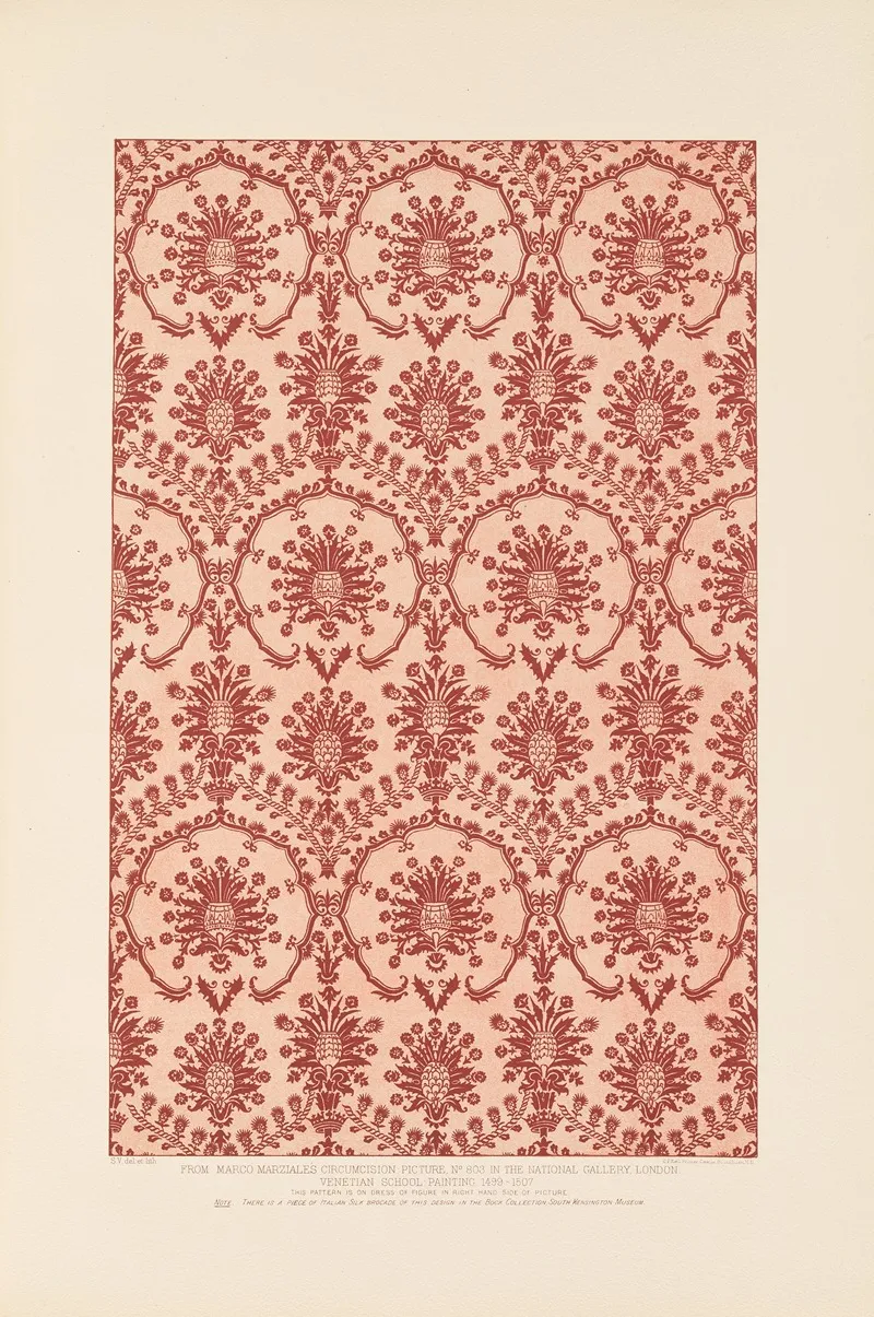 Fifteenth Century Italian Ornament Pl 14 Wall Art by Sydney Vacher - High-Resolution Digital Print