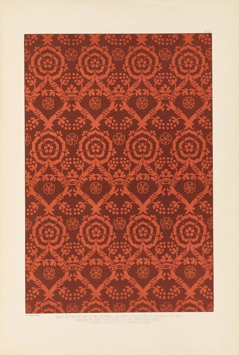 Fifteenth Century Italian Ornament Pl 23 Wall Art by Sydney Vacher - High-Resolution Digital Print