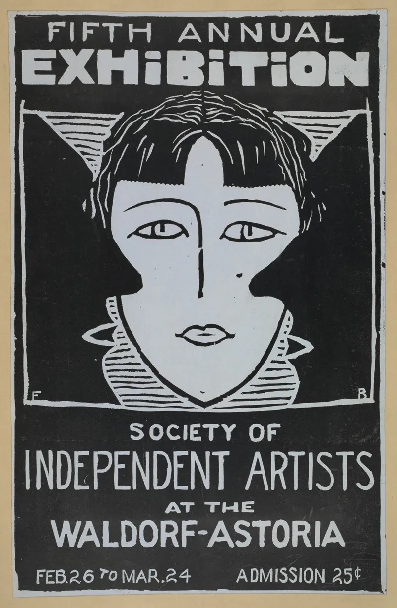 Fifth Annual Exhibition Society Of Independent Artists Wall Art by Anonymous - High-Resolution Digital Print