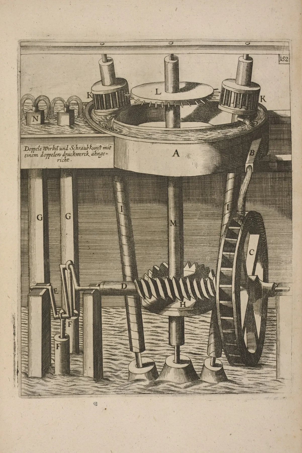 Fig Clii Trochlea Duplex Cum Duplici Cochlea Wall Art by Georg Andreas Böckler - High-Resolution Digital Print