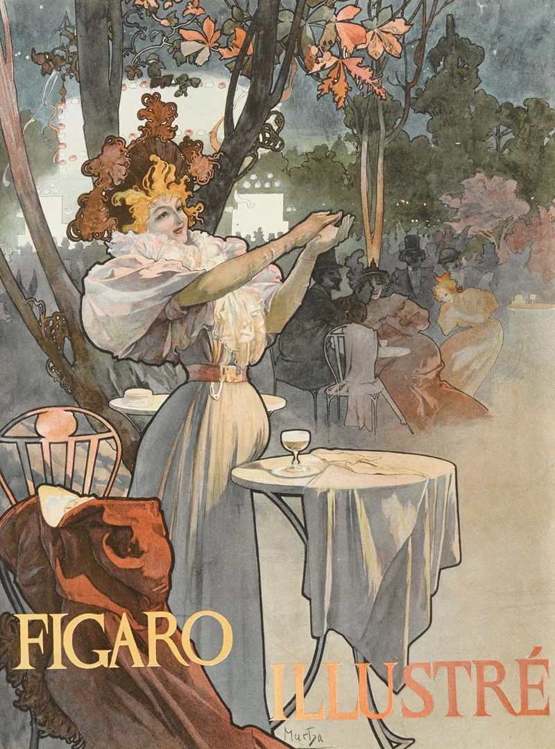 Figaro Wall Art by Alphonse Mucha - High-Resolution Digital Print