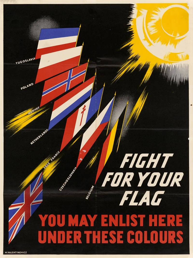 Fight For Your Flag Wall Art by Marian Walentynowicz - High-Resolution Digital Print