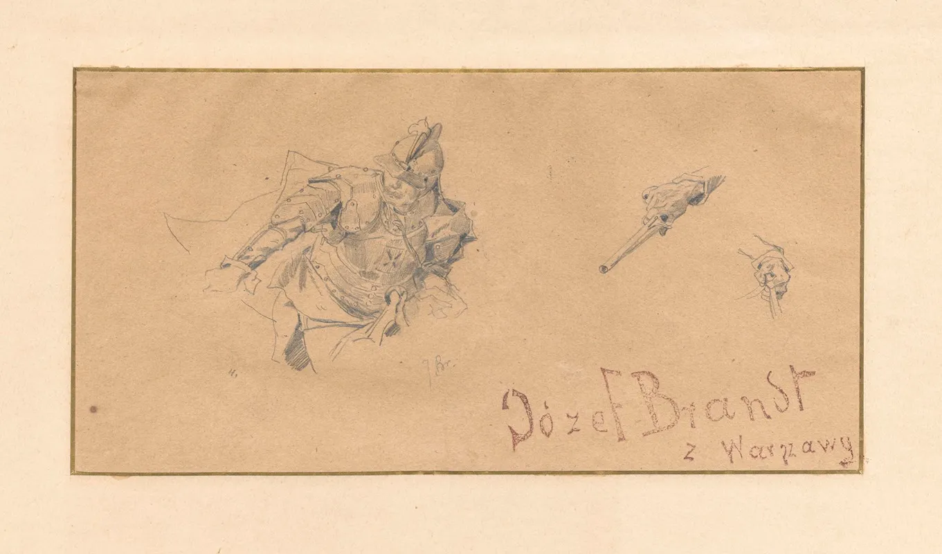 Fighting Hussar Study For The Painting Liberation Of Captives