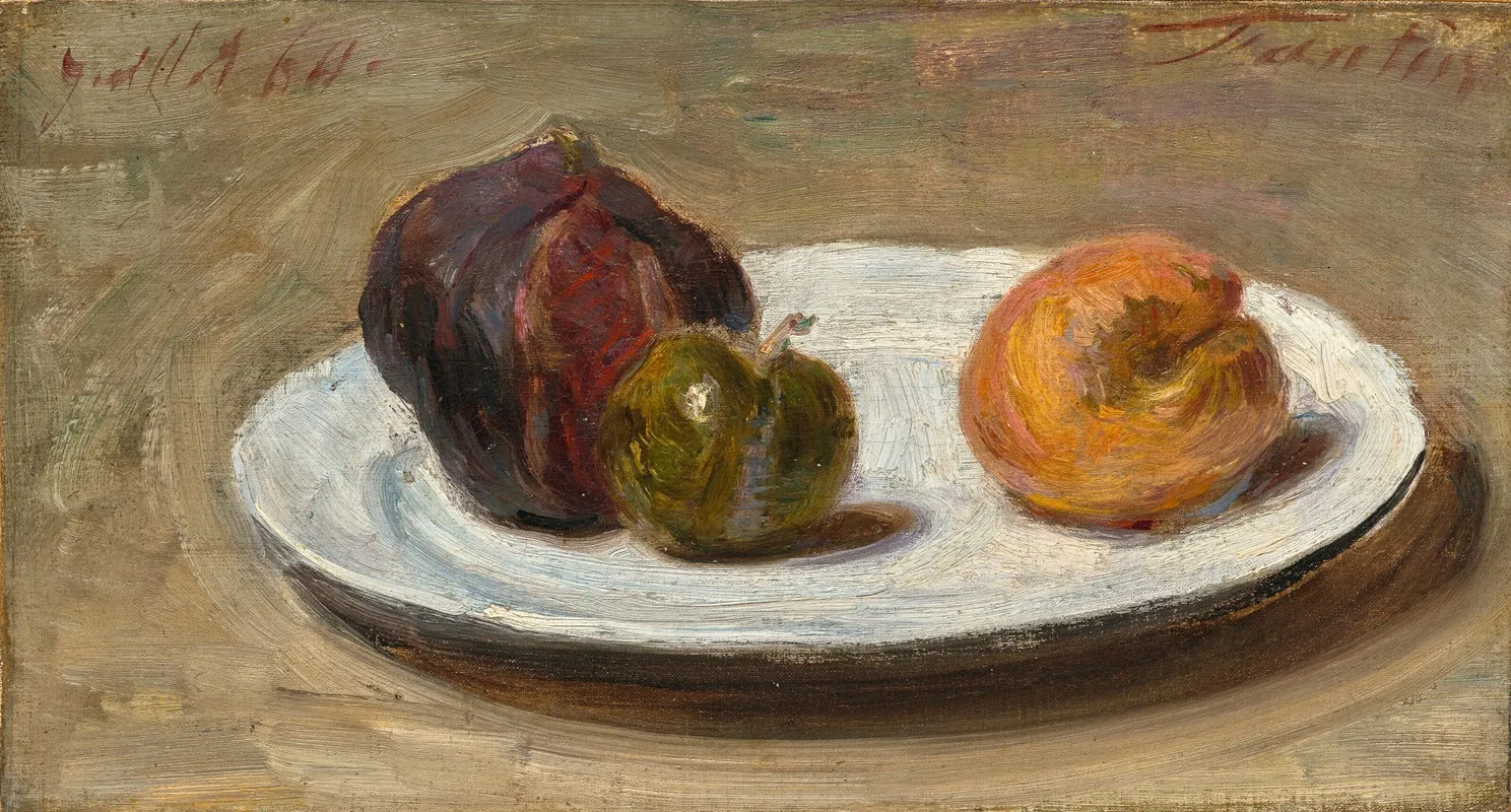 Figues Reine Claude Et Abricot Wall Art by Henri Fantin-Latour - High-Resolution Digital Print