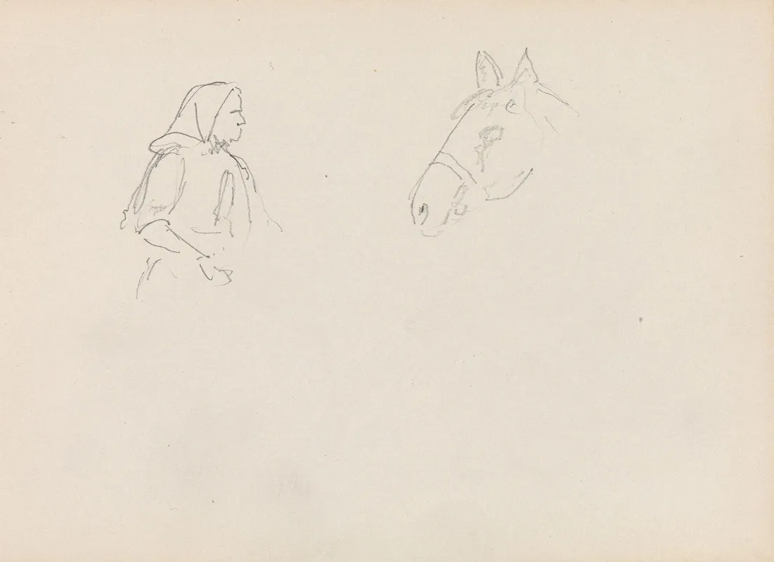 Figur Og Hestestudie