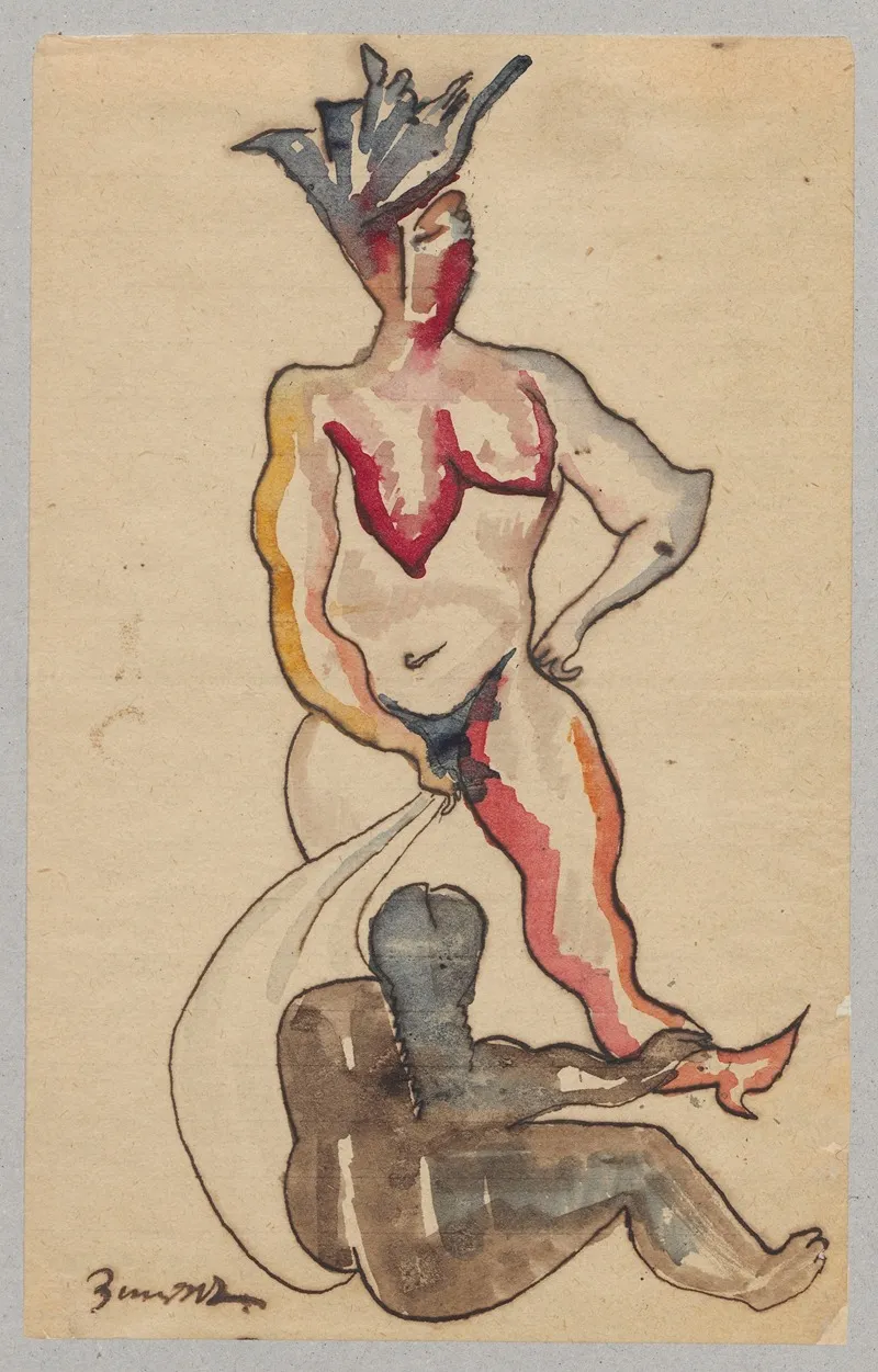 Figural Composition 2 Wall Art by Zygmunt Waliszewski - High-Resolution Digital Print