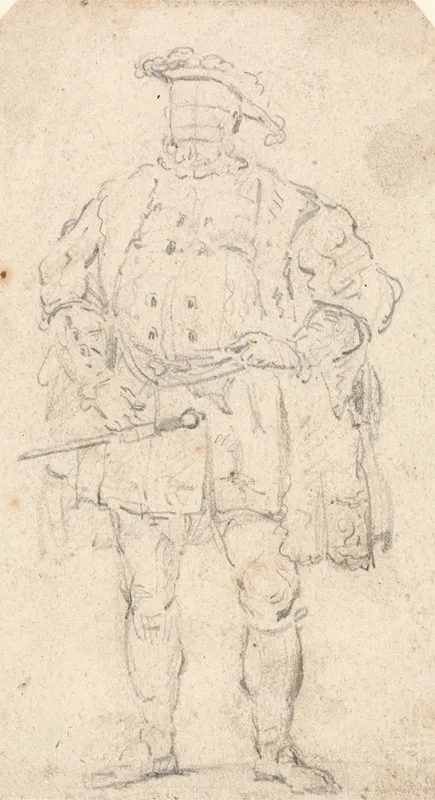 Figure Costume Study Of Henry Viii
