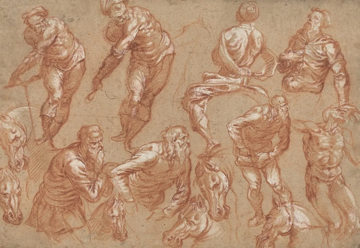 Figure Studies 2 Wall Art by Bartholomaeus Spranger - High-Resolution Digital Print