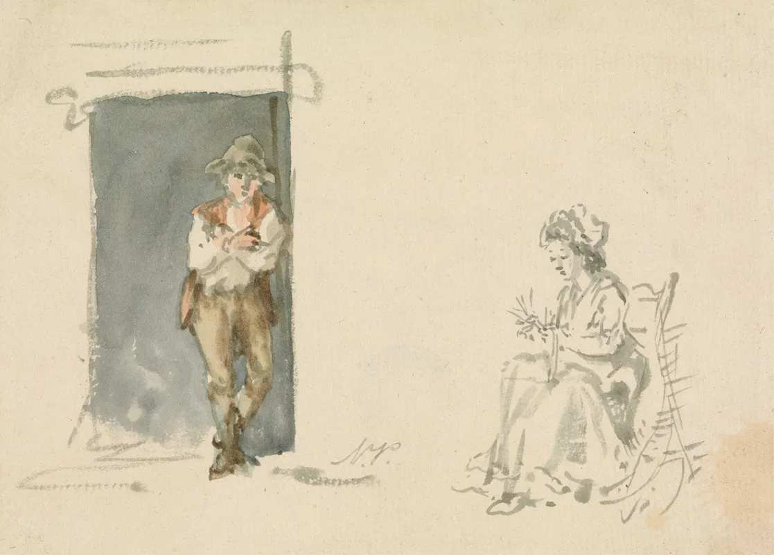 Figure Studies Boy Standing