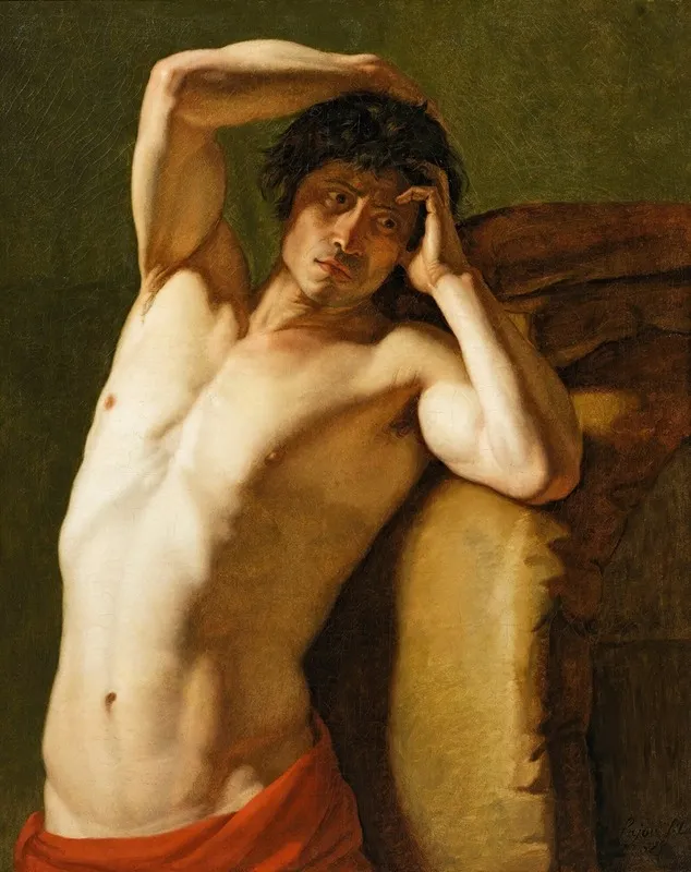 Figures Dhommes 2 Wall Art by Jacques Augustin Pajou - High-Resolution Digital Print