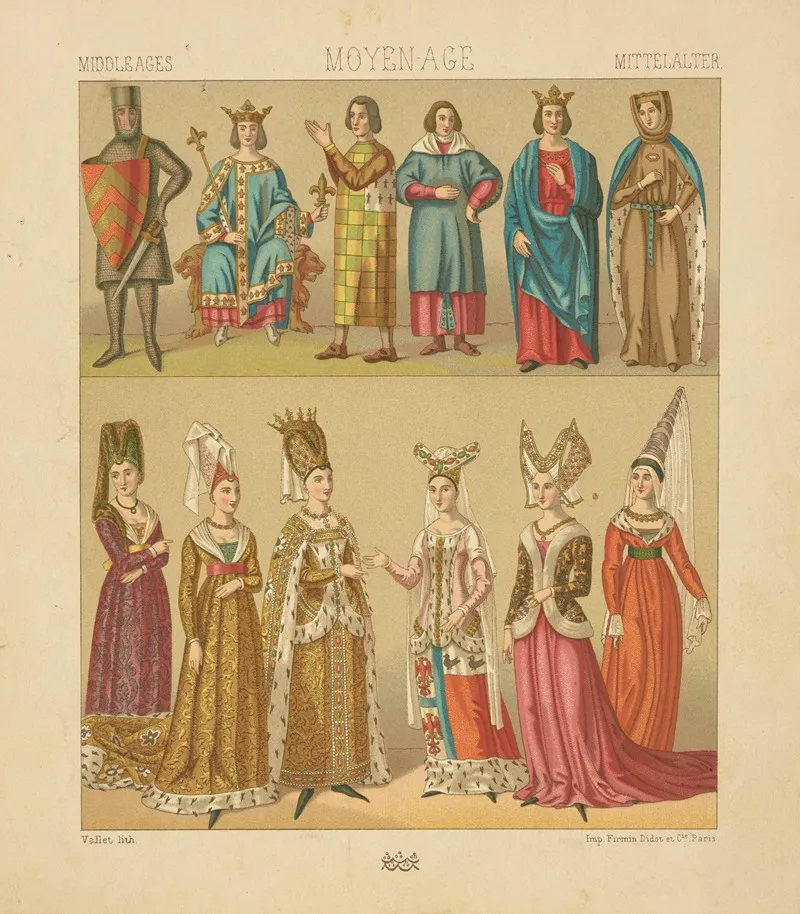 Figures Historiques Costumes Civils Et Militaires De La Noblesse Francaise Du Xiie Siecle A La Fin Du Xive
