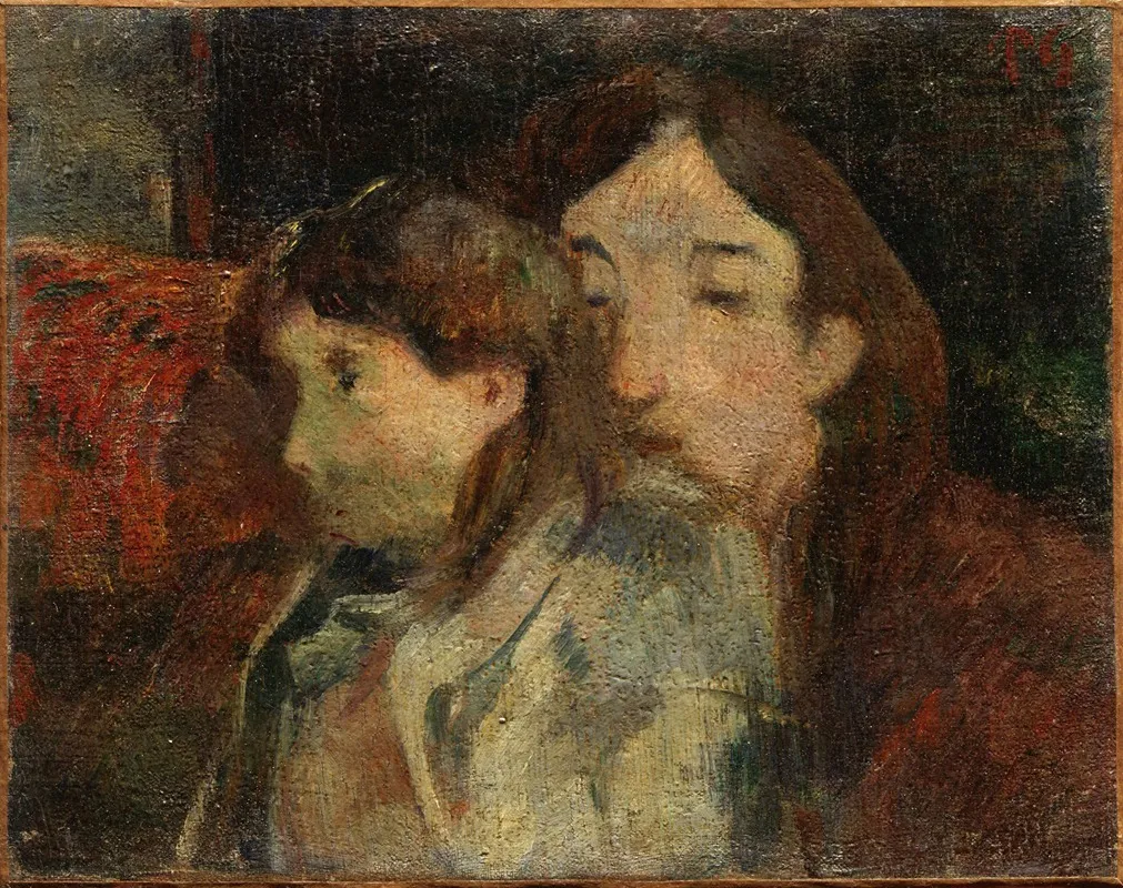 Figures In An Interior 2 Wall Art by Paul Gauguin - High-Resolution Digital Print