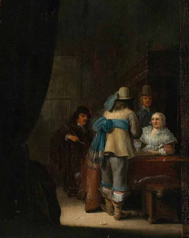 Figures In An Interior Wall Art by Anthonie Palamedesz. - High-Resolution Digital Print