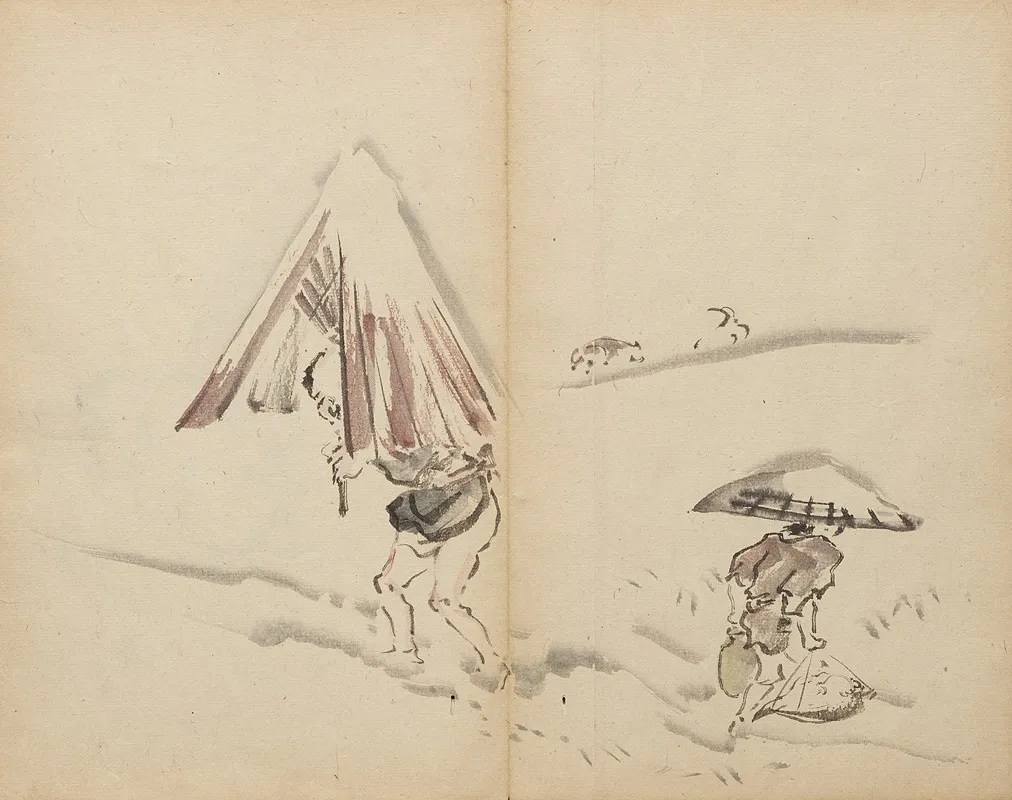 Figures In Snow