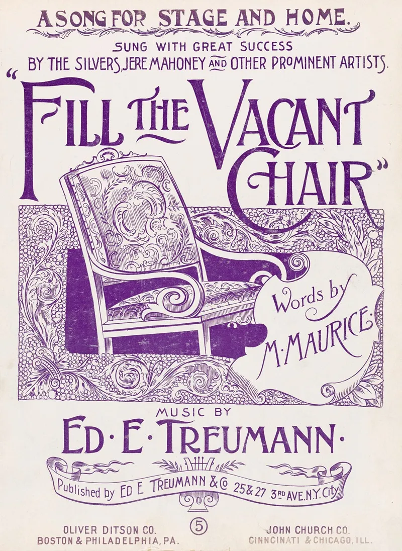 Fill The Vacant Chair Wall Art by Anonymous - High-Resolution Digital Print