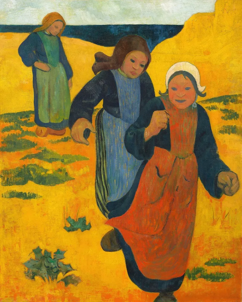 Filles Aux Grands Sables Wall Art by Paul Sérusier - Canvas Print