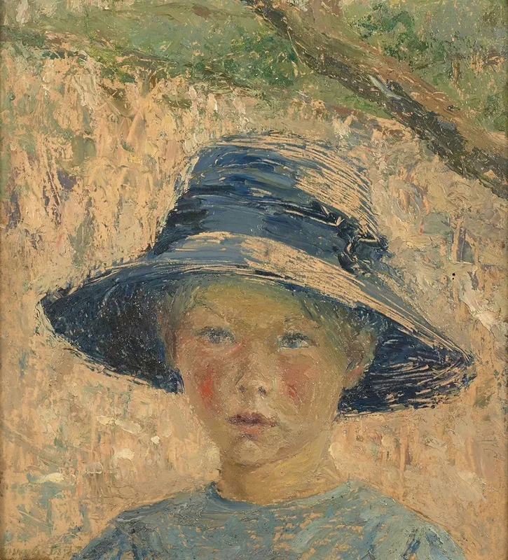 Fillette Au Chapeau Wall Art by Alys Prat - High-Resolution Digital Print