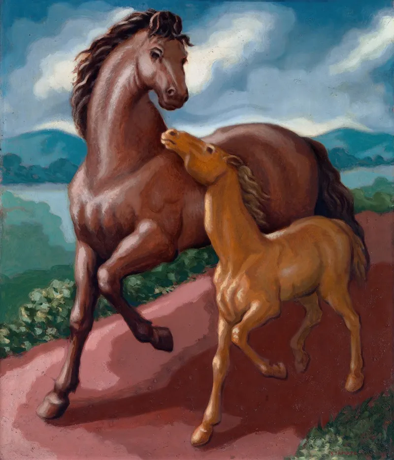 Filly And Colt Wall Art by Frank Stamato - High-Resolution Digital Print