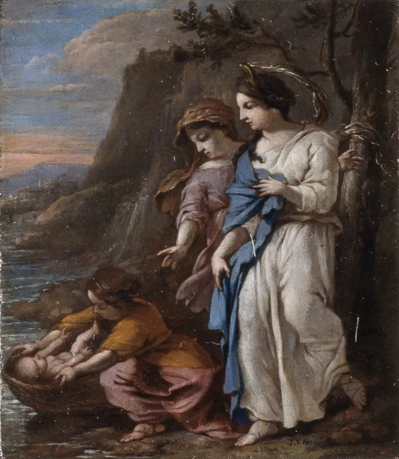 Finding Of Moses 2 Wall Art by Johannes Voorhout - High-Resolution Digital Print