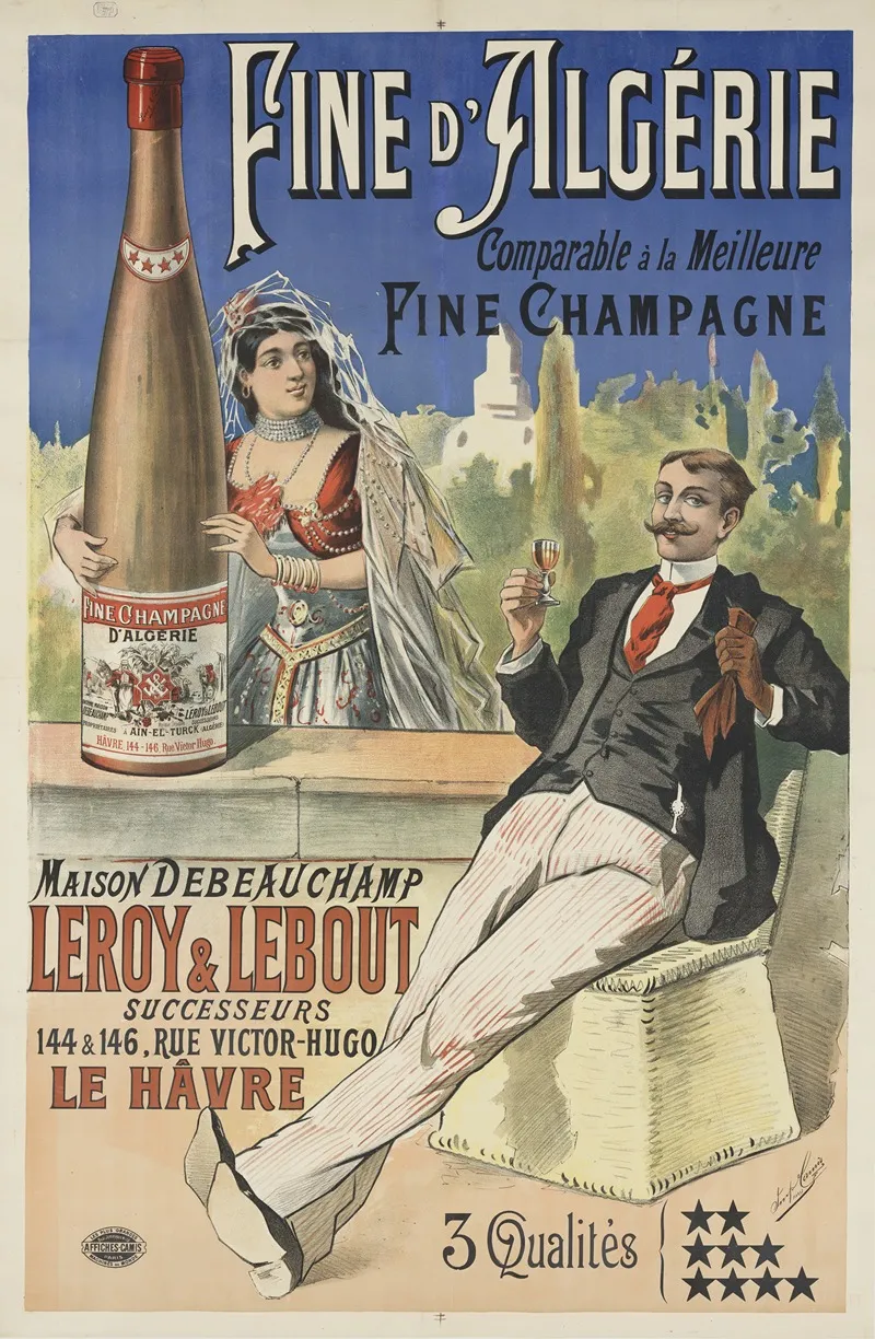 Fine Dalgerie Comparable A La Meilleure Fine Champagne 2 Wall Art by Imp. Camis - High-Resolution Digital Print