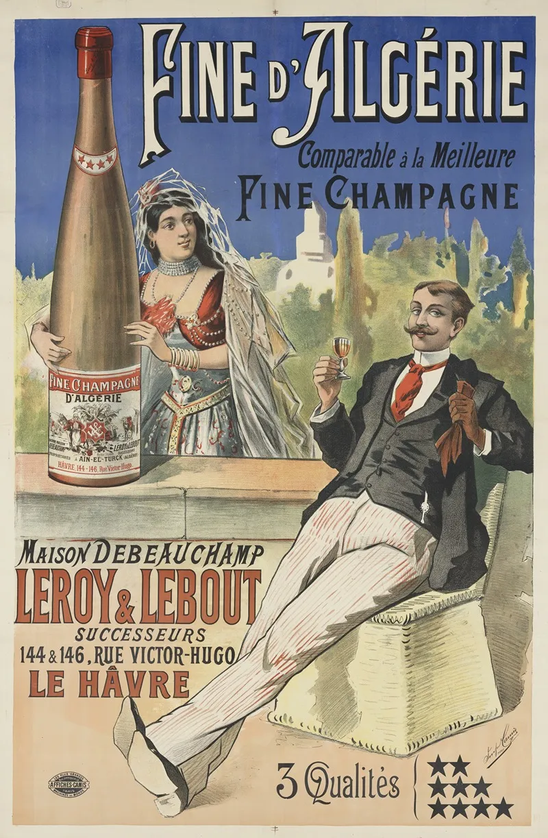 Fine Dalgerie Comparable A La Meilleure Fine Champagne Wall Art by Anonymous - High-Resolution Digital Print