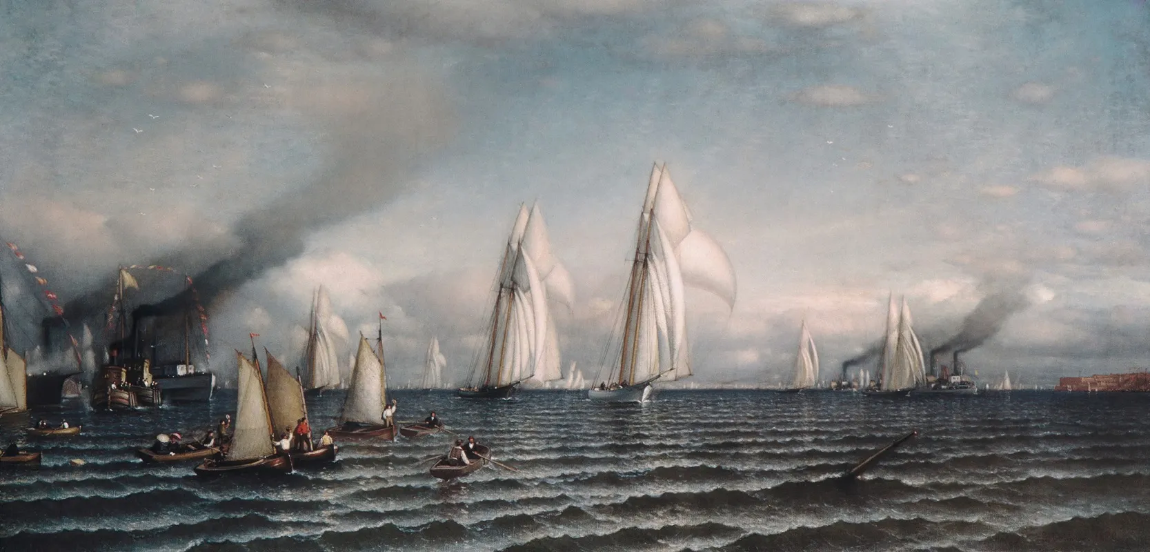 Finish First International Race For Americas Cup August 8 1870