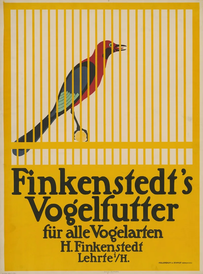 Finkenstedts Vogelfutter Wall Art by Julius Klinger - High-Resolution Digital Print
