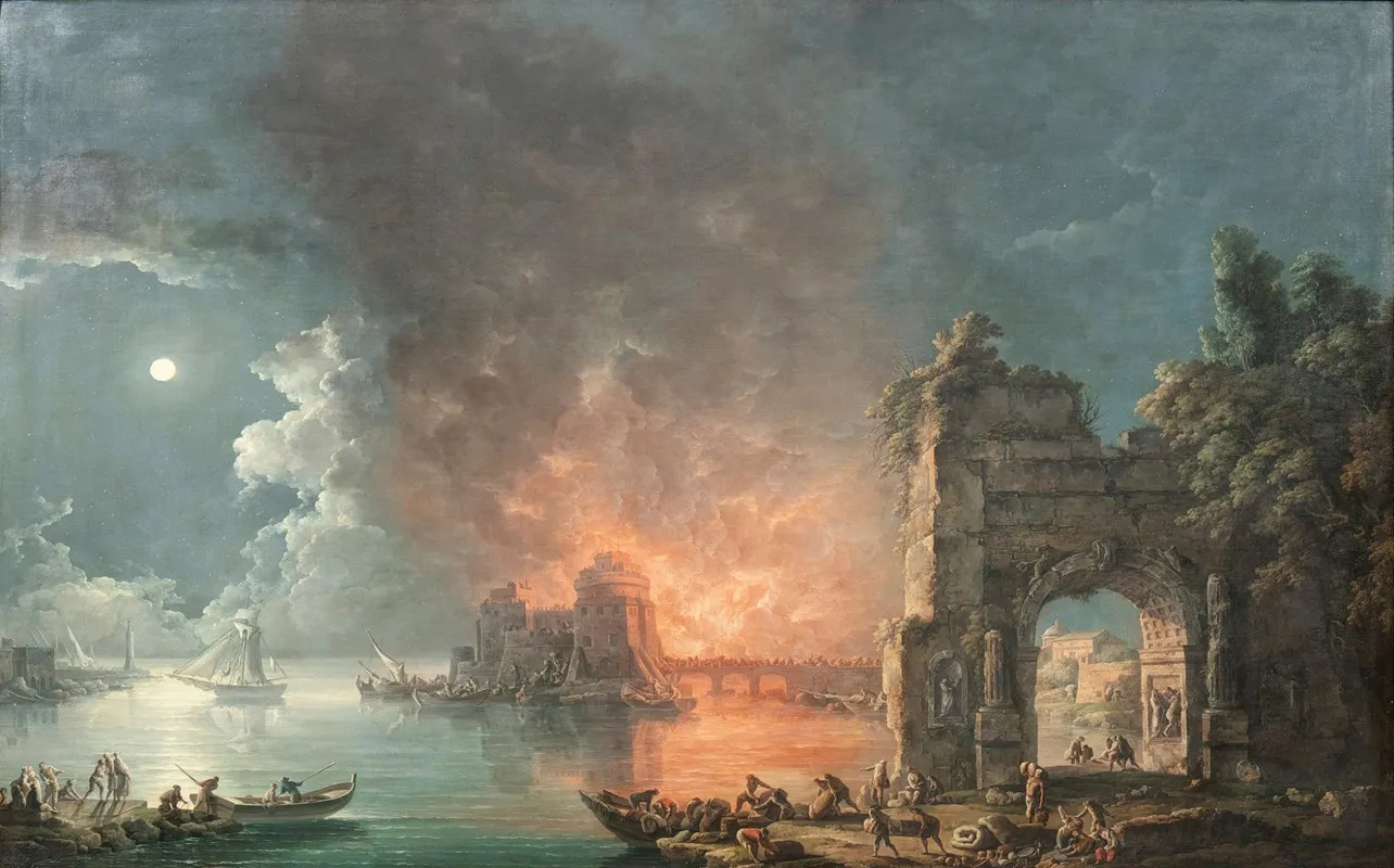 Fire In The Island Wall Art by Carlo Bonavia - High-Resolution Digital Print