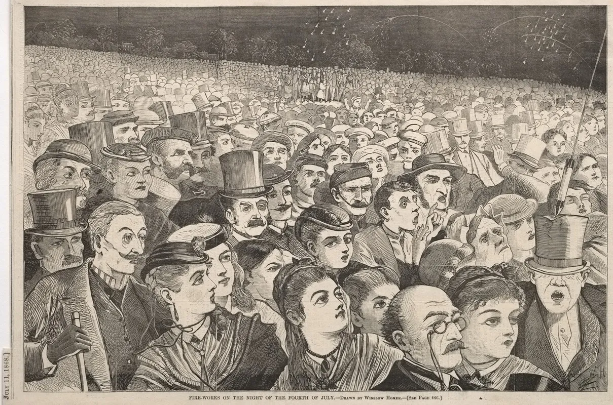 Fire Works On The Night Of The Fourth Of July