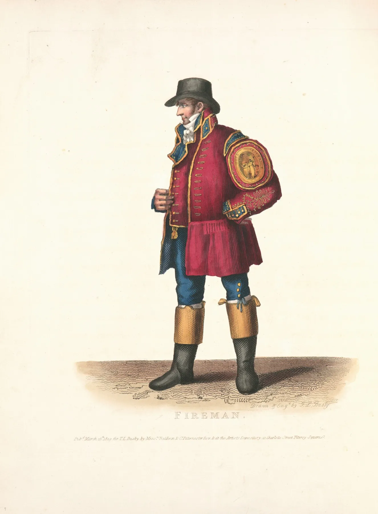 Fireman Wall Art by Thomas Lord Busby - High-Resolution Digital Print