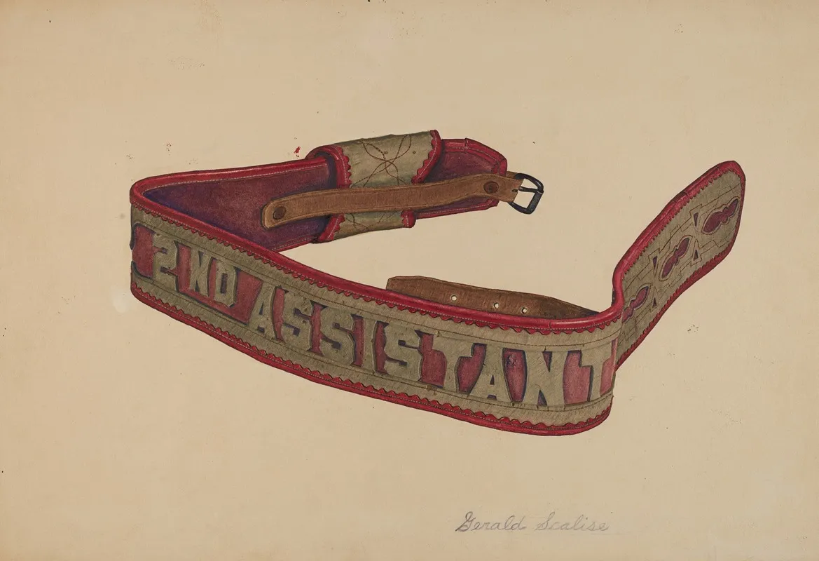 Firemans Belt 2 Wall Art by Gerald Scalise - High-Resolution Digital Print