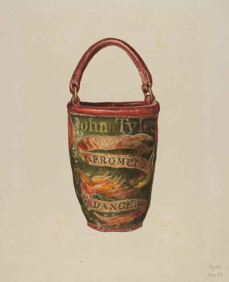 Firemans Bucket Wall Art by Georgina King - High-Resolution Digital Print