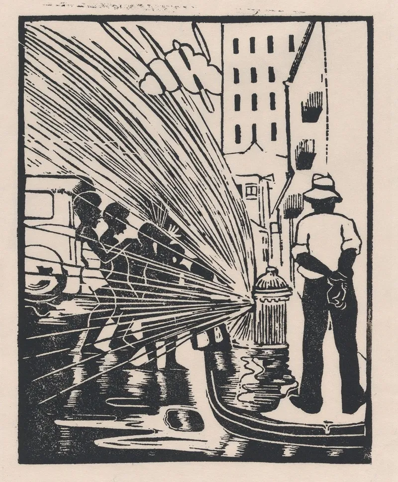 Fireplug Wall Art by Samuel Joseph Brown, Jr. - High-Resolution Digital Print